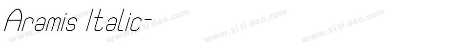 Aramis Italic字体转换